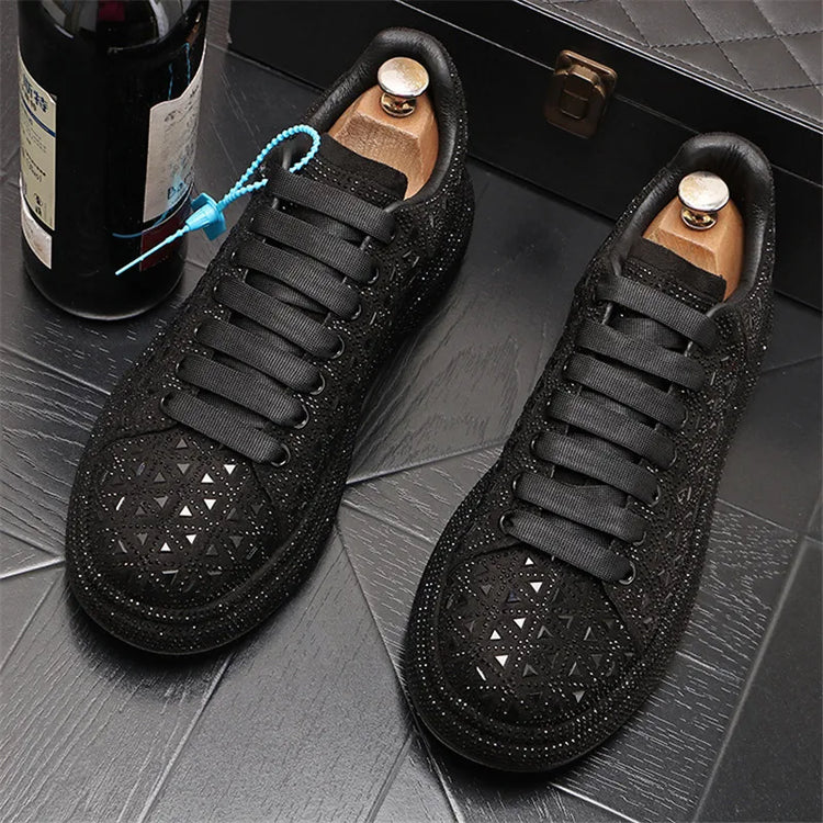 Luxury Royal Style Mens Wedding Dress Shoes Spring Handmade Embroidery Pattern Exotic Designer Loafers Fashion Casual sneaker