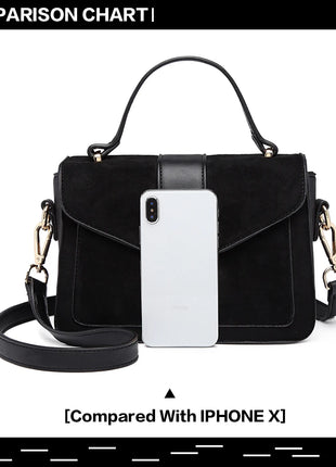 Elegante borsa da donna KONO in similpelle PVC, tracolla rimovibile, diverse modalità di trasporto, dimensioni compatte 22×8×15 cm, perfetta per tutti i giorni e per il lavoro.