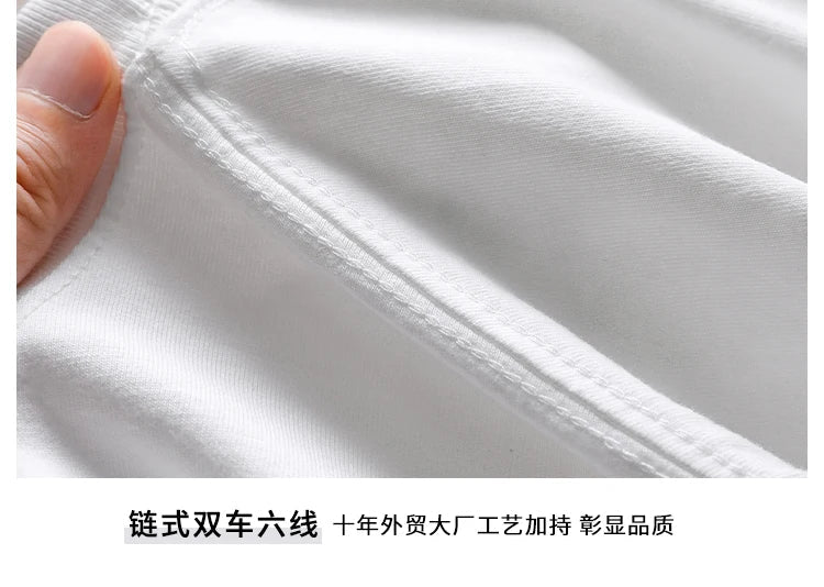 600G Heavy Cotton Short-sleeved T-shirt Men's and Women's Summer Loose Casual Trend Versatile Round Neck Half-sleeved Clothes PlatiNum