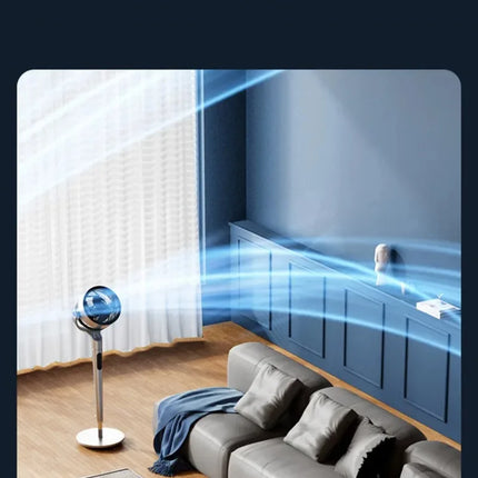 Ventilatore da Terra 220V con Telecomando, Versione Aggiornata, a Frequenza Variabile, Oscillante