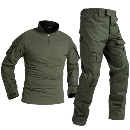 Green Tactical Suits Outdoor Uniform Men Clothing Training Suit Hunting Shirts Cargo Pants Paintball Mens Sets Wear Resistant