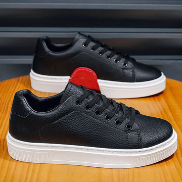 Fashion Men's Sneakers High Quality Leather Casual Shoes Luxury Business Office Shoes Trendy Skateboard Shoes Zapatillas Hombre