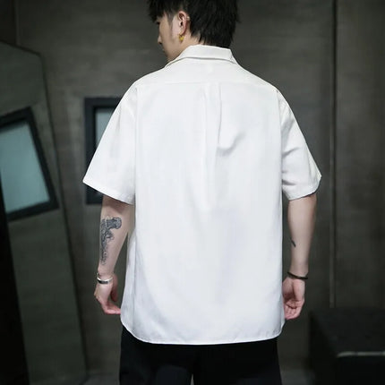 Camicie Estive da Uomo in Stile Cinese Retrò Tradizionale in Cotone e Lino Traspirante, Camicie Tang Suit, Bluse Casual da Uomo per Kung Fu e Tai Chi