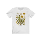 Maglietta grafica botanica tarassaco maglietta da trekking camicia con stampa botanica maglietta oversize in cotone a maniche corte abbigliamento donna Harajuku