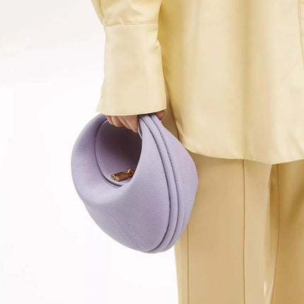 2025 Luxury Quality Half Moon Women's Shoulder Bag Crossbody Aesthetic Bags Women's Handbag Lock Catch Designer Underarm Bags PlatiNum