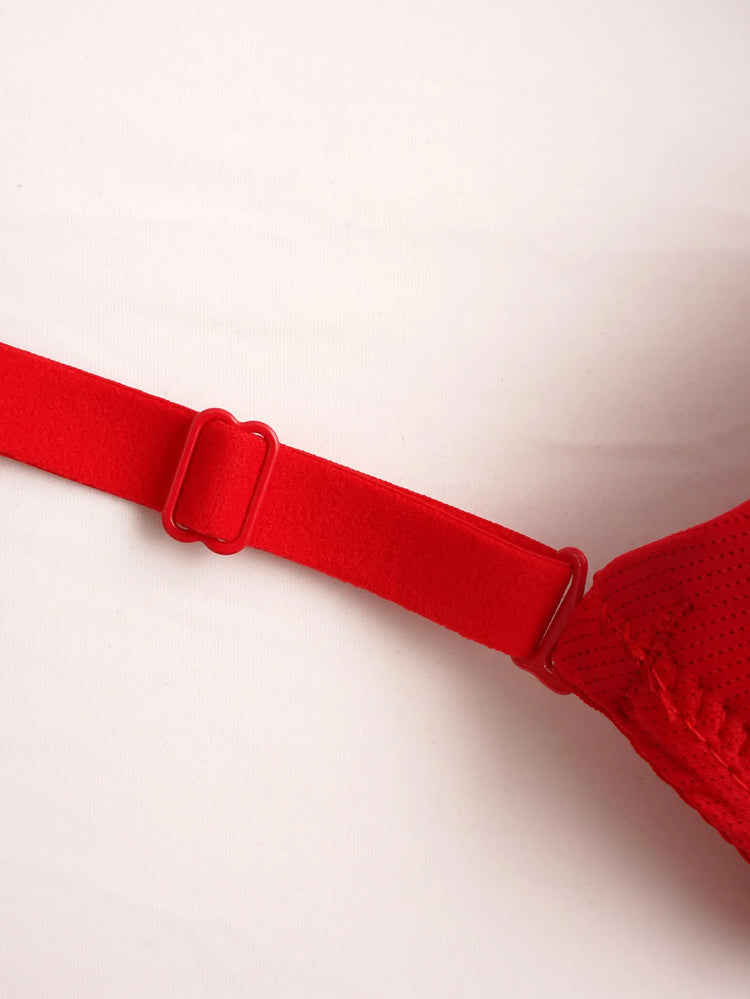 Style Sexy Bras For Women Lingerie red Female Push Up Underwear Four season collection bra 2-piece set B6005