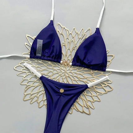 Micro Bikini 2026 Push Up Costumi da bagno donna Costumi da bagno sexy Bikini brasiliano Perizoma Biquini Costume da bagno solido Costumi da bagno estivi platinumshop