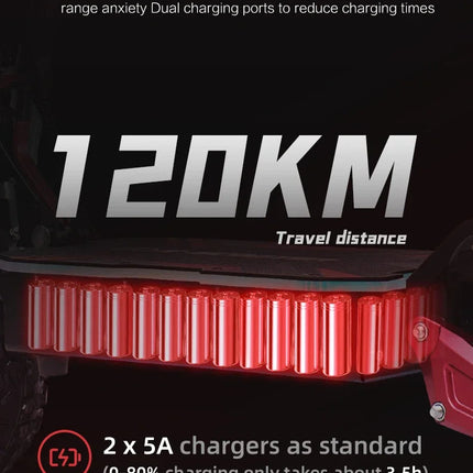 Monopattino Elettrico BOYUEDA S5 6000W Doppio Motore 60V38AH Autonomia 120KM Velocità 85KM/H NFC App Intelligente Luci RGB Ruote da 11 Pollici Fuoristrada per Adulti platinumshop