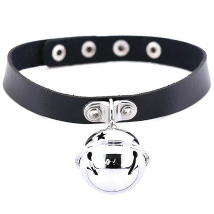 1Pc Harajuku Cuore Sexy Rivetti Cuoio DELL'UNITÀ di elaborazione Nero Goth Punk Girocollo Per Y2K Ragazze FAI DA TE Goth Star Pentagramma Collane Grosse Gioielli PlatiNum