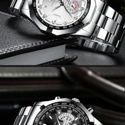 2024 Top Brand di Lusso Orologio di Moda Casual Militare Al Quarzo Sport Orologio Da Polso In Acciaio Pieno Impermeabile Orologio da Uomo Relogio Masculino platinumshop