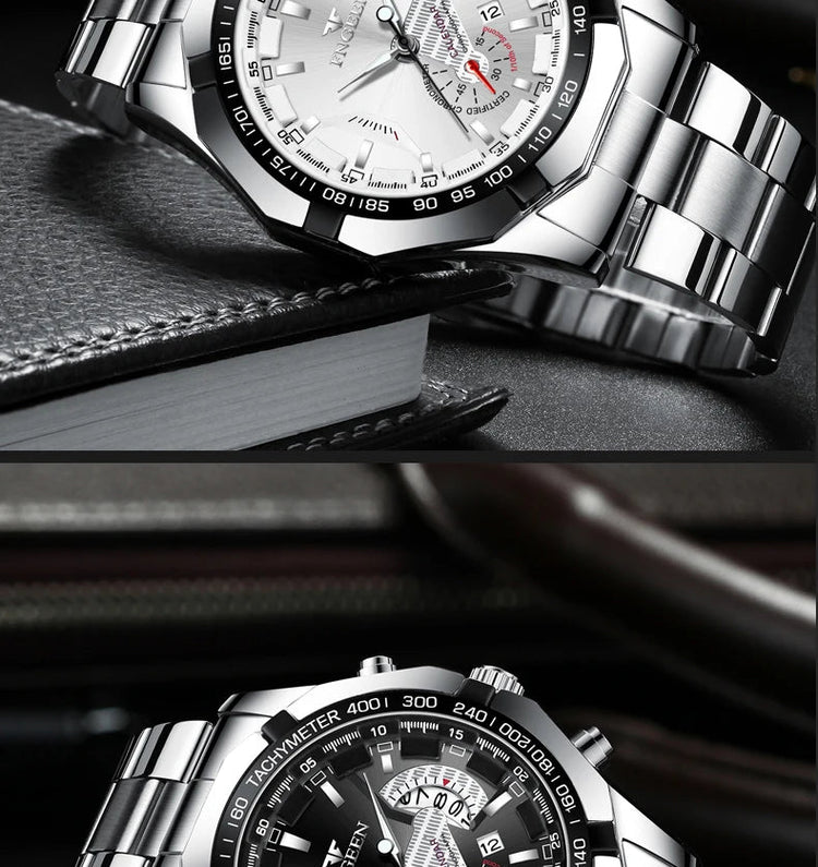 2024 Top Brand di Lusso Orologio di Moda Casual Militare Al Quarzo Sport Orologio Da Polso In Acciaio Pieno Impermeabile Orologio da Uomo Relogio Masculino platinumshop