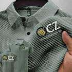 Estate Nuovi Uomini POLO T-Shirt CZ Ceska Zbrojovka Armi da fuoco High End Maglia di seta del ghiaccio da uomo a maniche corte Top Colletto della camicia