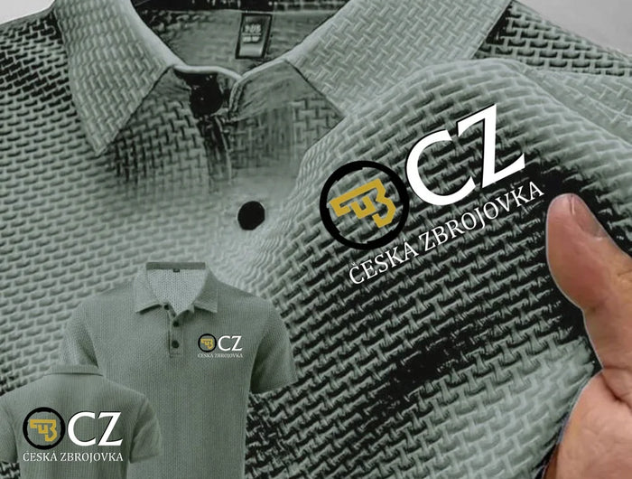 Summer New Men's POLO T-Shirt CZ Ceska Zbrojovka Firearms High End Ice Silk Men's Short-Sleeved Top Shirt Collar