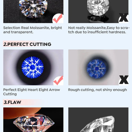DW Certified Moissanite Diamond Stud Earrings for Women 925 Sterling Silver Round Halo Earrings Luxury Wedding Fine Jewelry PlatiNum