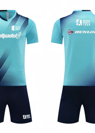 Men's T-shirt And Shorts Set Summer Men's Tennis Short Sleeve T-shirt Stylish And Comfortable Badminton Training Shorts PlatiNum