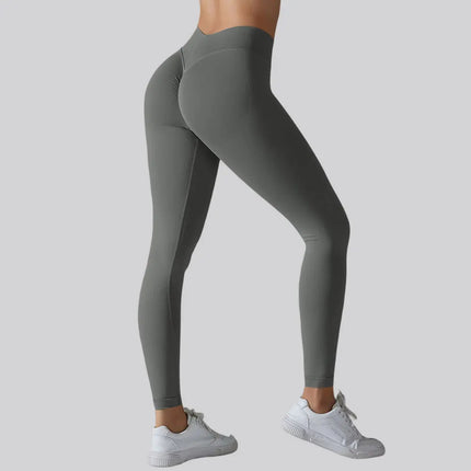 Fitness Sports Leggings Women's High Waist Seamless Yoga Legging Scrunch Butt Breathable Push Up Sports Pants Women Gym Tights PlatiNum