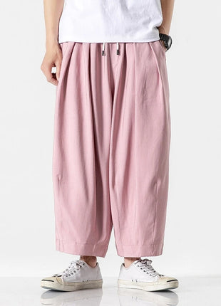 Men's Oversized Wide Leg Pants Comfortable Harajuku Style Joggers Casual Loose Fashion Elastic Waist Streetwear