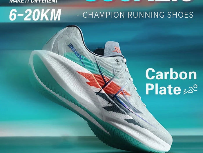 Xtep 360X 2.0 Professional Marathon Running Shoes For Men Racing Carbon Plate Shock Absorbent Sports Training Shoes 975219110035 PlatiNum