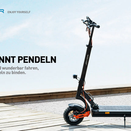 Monopattino Elettrico Pieghevole JOYOR T6E DE con Omologazione ABE, 20km/h, 500W, 48V18AH, Ruote da 10 Pollici, per Adulti