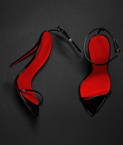 European Station 12cm pointed buckle strap thin strap sexy super high heels sandals size 35-46 thin heel  fashion shoes