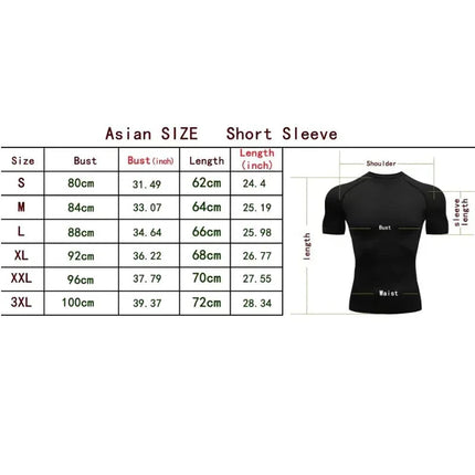 EVERLAST Men's Compress Shirt + 2-in-1 sports shorts 2pcs Set Leisure Breath Short Sleeve Sport Jogging Gym Brand Print Clothing platinumshop