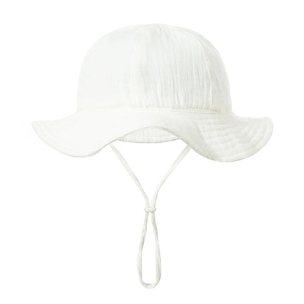 3-18 mesi Cappello da pescatore per bambini Cappello da pescatore per bambini da esterno per protezione solare Ragazzi Ragazze Cappello Panama in cotone Cappello da pescatore per bambini da spiaggia unisex
