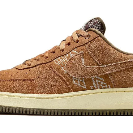 Nike Air Force 1 Skateboard Shoes Unisex Low Top Brown FB4958-221