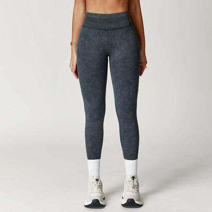 Yoga Pants Impact Leggings Women Seamless Sports Yoga Pant High Waist Ribbed Gym Clothes Fitness Workout Wear Scrunch Bum Tights PlatiNum