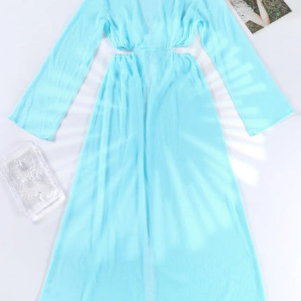 Miyouj Costumi da bagno sexy Fasciatura estiva Beach Wrap 2025 Costume da bagno Scava fuori Cover Up Costume da bagno tinta unita Costumi da bagno sexy Abito da donna platinumshop