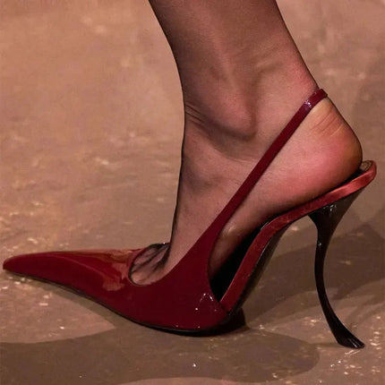 New Fashion Pointed High-heel 10.5 cm Women's Sandals Summer Women Shoes Sandalias De Mujer Shoes for Women Size 34-43 PlatiNum