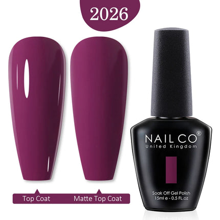 NAILCO 15ml Green Blue Series UV Nail Gel Polish Blue Colors UV&LED Gel Varnish Red Soak Off Semi Permanent LED Nail Gel Varnish