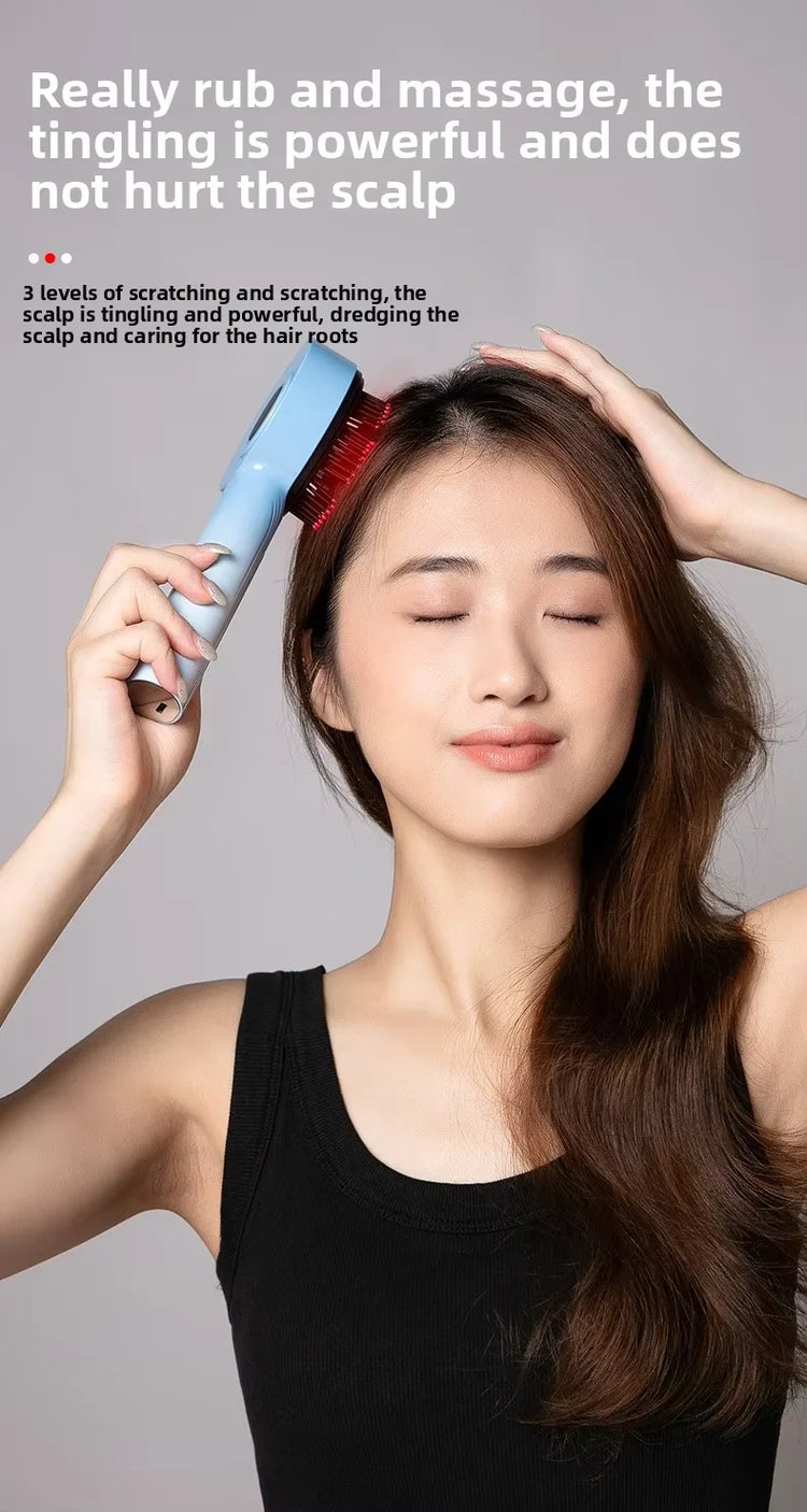 New Scalp Massage Comb Infrared Light Head Massager for Hair Growth Electric Scalp Oil Applicator Anti-Hair Loss Hair Care