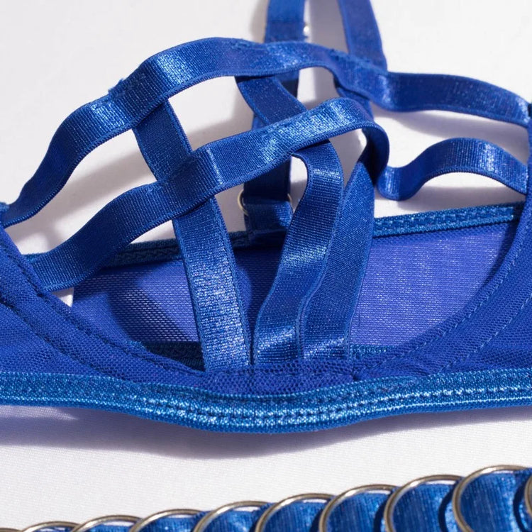 Toucheart Erotic Underwear Hollow Out Girl Complex Gathertogether Chest Support Straps Sexy Seductive Coquette Private Split Kit