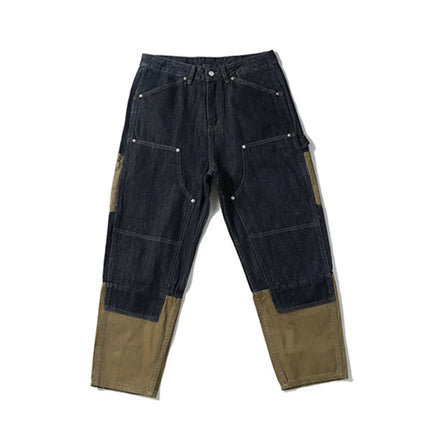 Supzoom New Arrival Hot Sale Top Fashion Autumn Zipper Fly Stonewashed Casual Patchwork Cargo Denim Pockets Cotton Jeans Men PlatiNum