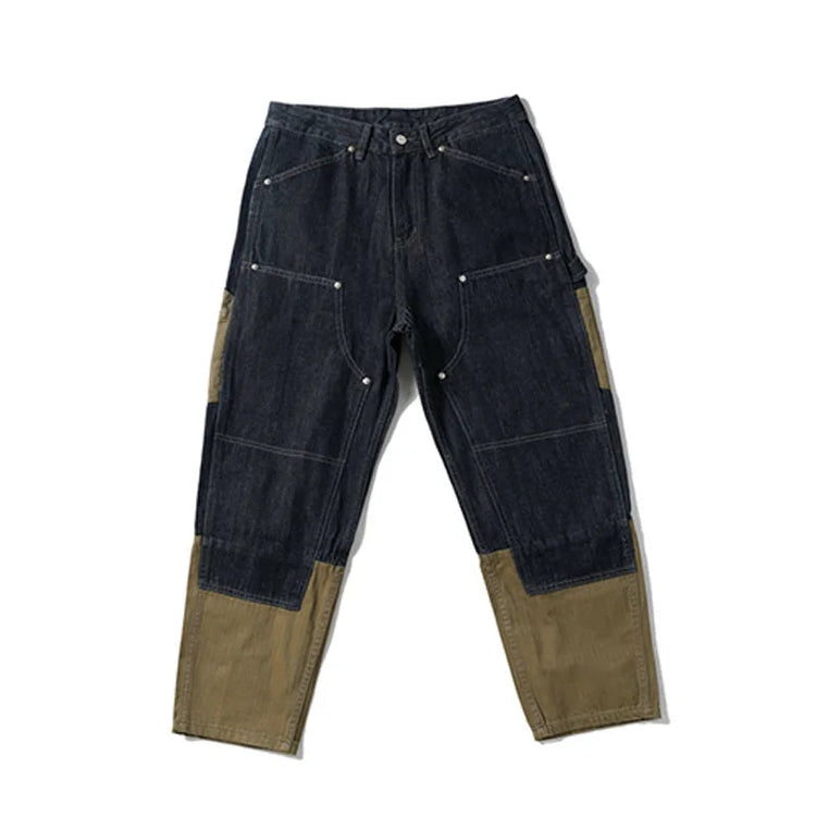 Supzoom New Arrival Hot Sale Top Fashion Autumn Zipper Fly Stonewashed Casual Patchwork Cargo Denim Pockets Cotton Jeans Men PlatiNum