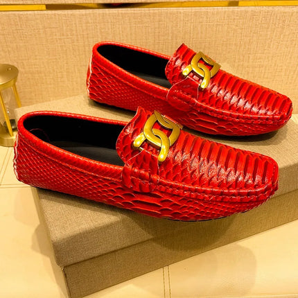 Mocassini in Pelle da Uomo 39-46, Scarpe Eleganti per Matrimoni e Feste, Calzature di Alta Qualità, Mocassini Slip-on di Lusso per Uomo