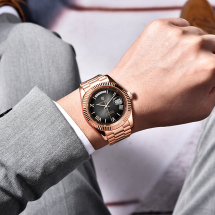PAGANI DESIGN 2025 Nuova Data Settimana 40MM Orologi da uomo Marchio di lusso in oro Orologio automatico da uomo Orologio da polso meccanico impermeabile da uomo