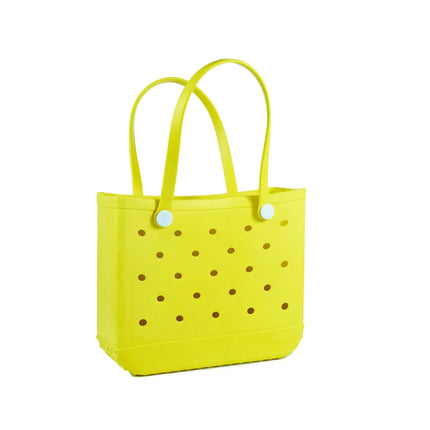 Fashionable Beach Bag, Waterproof Rubber Basket, Large Capacity Summer Shoulder Bag, Travel Bag for Women, Shopping Bags