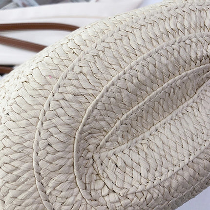 Women's Large Capacity Crossbody Bag Summer Woven Straw Bag Fashion Female Luxury Designer Beach Bag Bali Shopper Bag