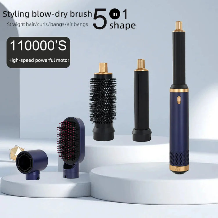 5 in 1 Hair Dryer Brush Hot Comb Set Professional Curling Iron Hair Straightener Styling Tool Air Styling Hair Dryer Household