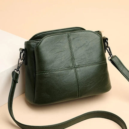 Women's Bags Retro Design Crossbody Bag Trend Quality PU Leather Bucket Shoulder Bags Small Handbags for Women PlatiNum