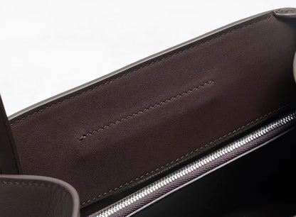 [Full Leather Inside Outside] Drinking Milk Cowhide Imported Saddle Leather Underarm Bag Single Shoulder Crossbody Bag Simple