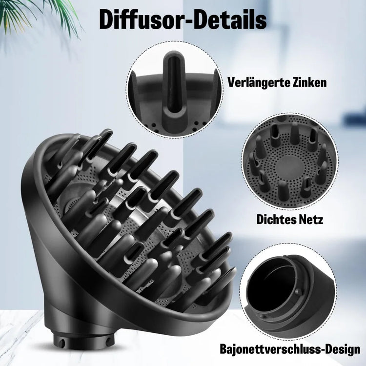 Diffuser Attachment for Dyson Two Airflow Dome Diffuser Modes for Airwrap Hs05 Hs03 Hs01 Hair Diffuser for Hair Drying