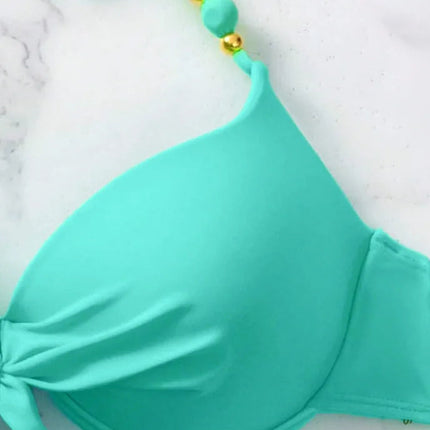 Sexy Push Up Bikini 2024 Costume da bagno donna Due pezzi Costumi da bagno Perizoma femminile Bikini Set Nuoto per costumi da bagno Biquini brasiliano platinumshop