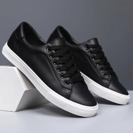 Classic Men Leather Casual Shoes High Quality Comfortable Platform Sneakers Men Flats Shoe Loafers British Jogging Shoe Hot Sale