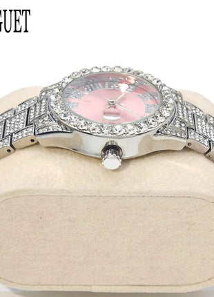 Orologio da Donna UNIGUET di Lusso alla Moda, Elegante Quadrante Piccolo con Diamanti Rosa, Mini Orologio da Polso al Quarzo Bling-Bling da Donna, Regalo platinumshop
