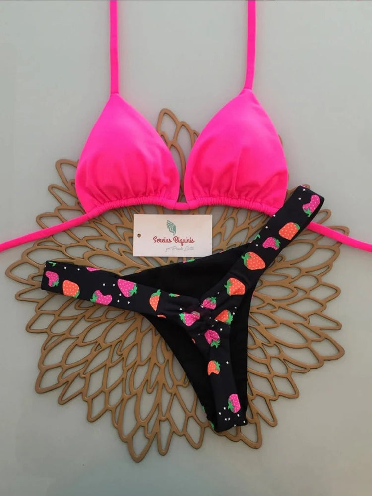 Micro Bikini 2026 Costume da bagno donna Nuovo costume da bagno sexy Halter Bikini Set brasiliano Biquini Perizoma femminile Beachwear Party Wear platinumshop
