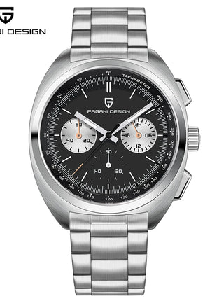 Orologio da Uomo PAGANI DESIGN con Quadrante Giallo, Cronografo al Quarzo, Movimento Giapponese VK63, Vetro Zaffiro, Impermeabile, Novità 2026