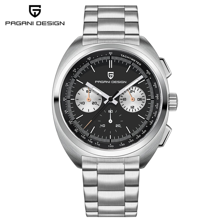 Orologio da Uomo PAGANI DESIGN con Quadrante Giallo, Cronografo al Quarzo, Movimento Giapponese VK63, Vetro Zaffiro, Impermeabile, Novità 2026