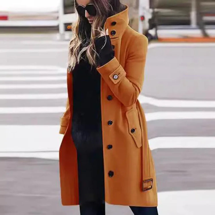 Slim Fit Wool Blend Women's Coat